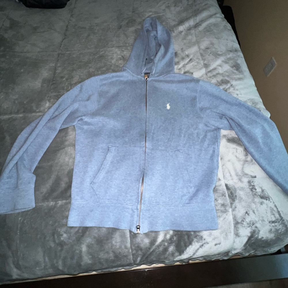 polo zip up hoodie